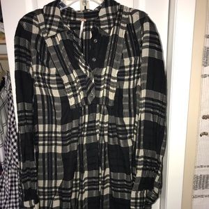 Plaid Free People Long Sleeve